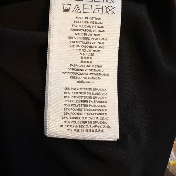 MICHAEL Michael Kors Studded Vneck Tunic Long Sleeves Black Petite Oversized PS - Picture 6 of 7